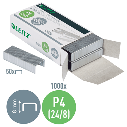 Klambrid 24/8 Leitz, 1000tk.
