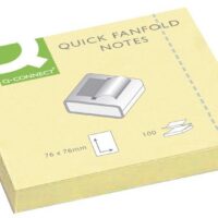 Märkmepaber iseliimuv Q-Connect, Z-note 76x76 (pakis 100l.) kollane