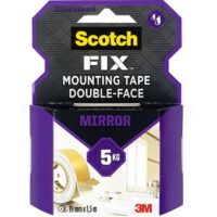 Kinnitusteip rullis Scotch-Fix 4496W-1915-P, 19mmx1.5m (2kg/30cm), peeglikinnituseks