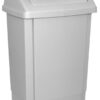 Prügikast 15L, kaanega, hall PP plast