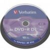 VERBATIM DVD+R DOUBLE LAYER 8,5GB 8x 10 torn