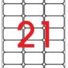 Etikett APLI 63,5x38,1 Ref.2414 ümarnurk 100l/pk