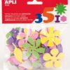 Lilled läikiv, vahtplast lastele EVA /SHAPE FLOWER 48 tk/pk