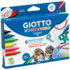 Marker tekstiilile Giotto Decor Textile 6tk