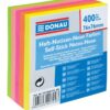 Märkmepaber iseliimuv Donau, 76x76mm (kuubis 400l.), neoonassortii